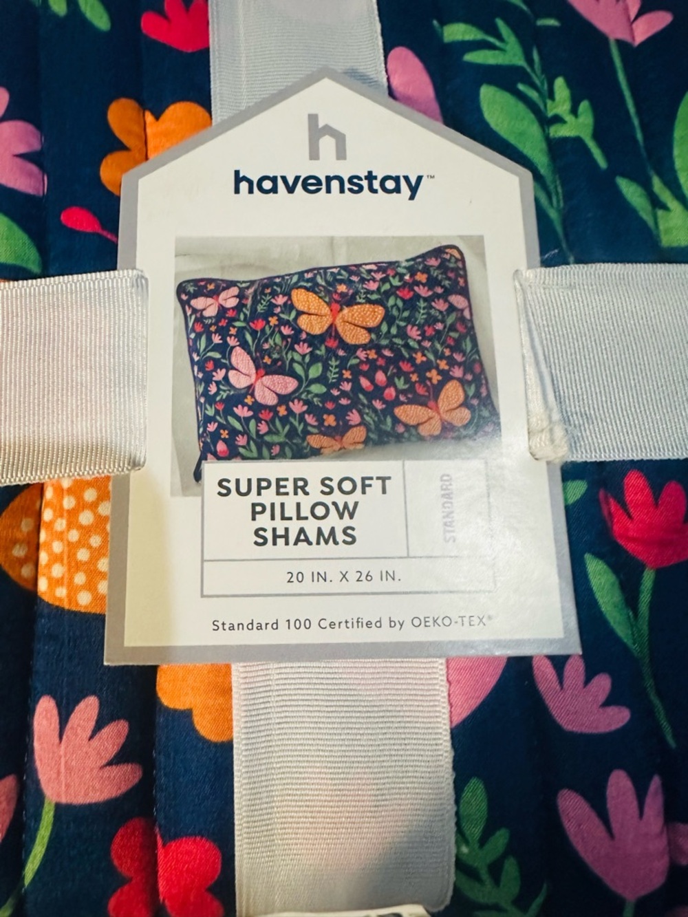 Havenstay✨💙💚Floral Navy Throw Blanket - Pink & Green Bloom-2pcs